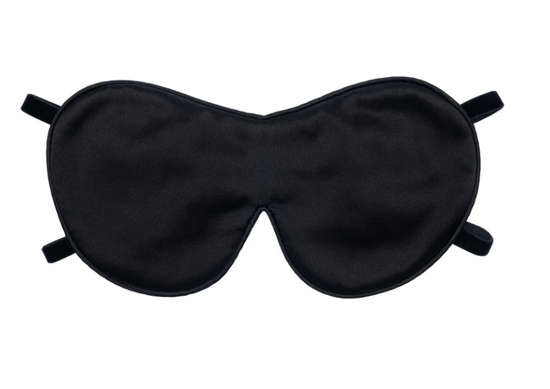 Image Title THIS IS SILK - Dual Strap Eye Mask in Noir